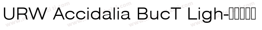 URW Accidalia BucT Ligh字体转换